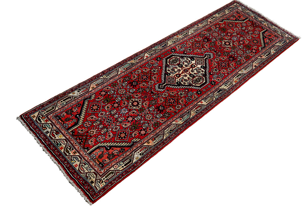 TEPPICH Assadabad Rot 196/81 cm Schurwolle - Rot, Textil (81/196cm) - Looma