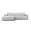 ECKSOFA links Molino aus Boucle hellgrau 4 Sitzplätze - Hellgrau, Textil (170/250cm) - Micadoni