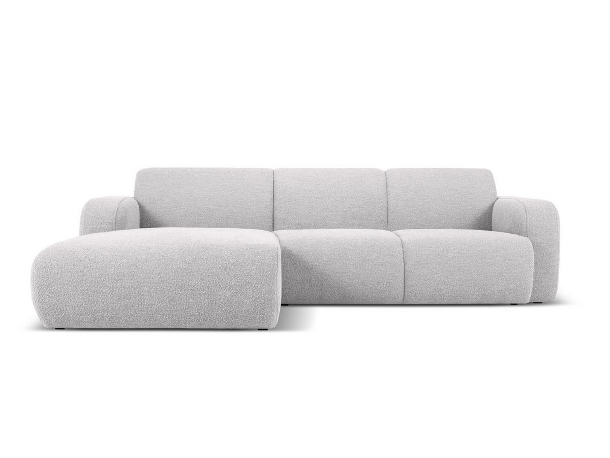ECKSOFA links Molino aus Boucle hellgrau 4 Sitzplätze - Hellgrau, Textil (170/250cm) - Micadoni