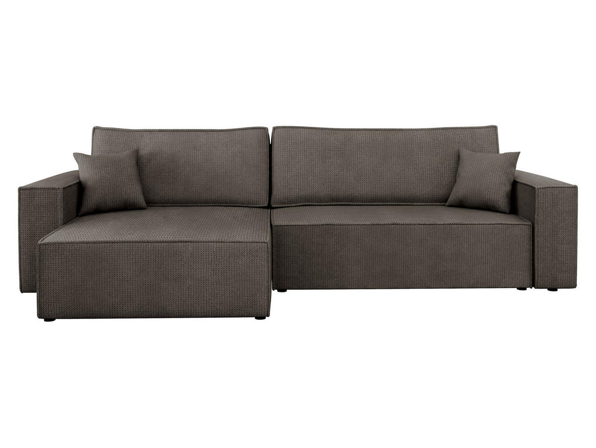 ECKSOFA Karl - Schwarz/Braun, Holz/Kunststoff (272/145cm) - MIRJAN24