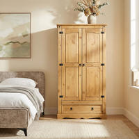 GARDEROBENSCHRANK TEQUILA - Kieferfarben, Holz (100/185/56cm) - IDIMEX