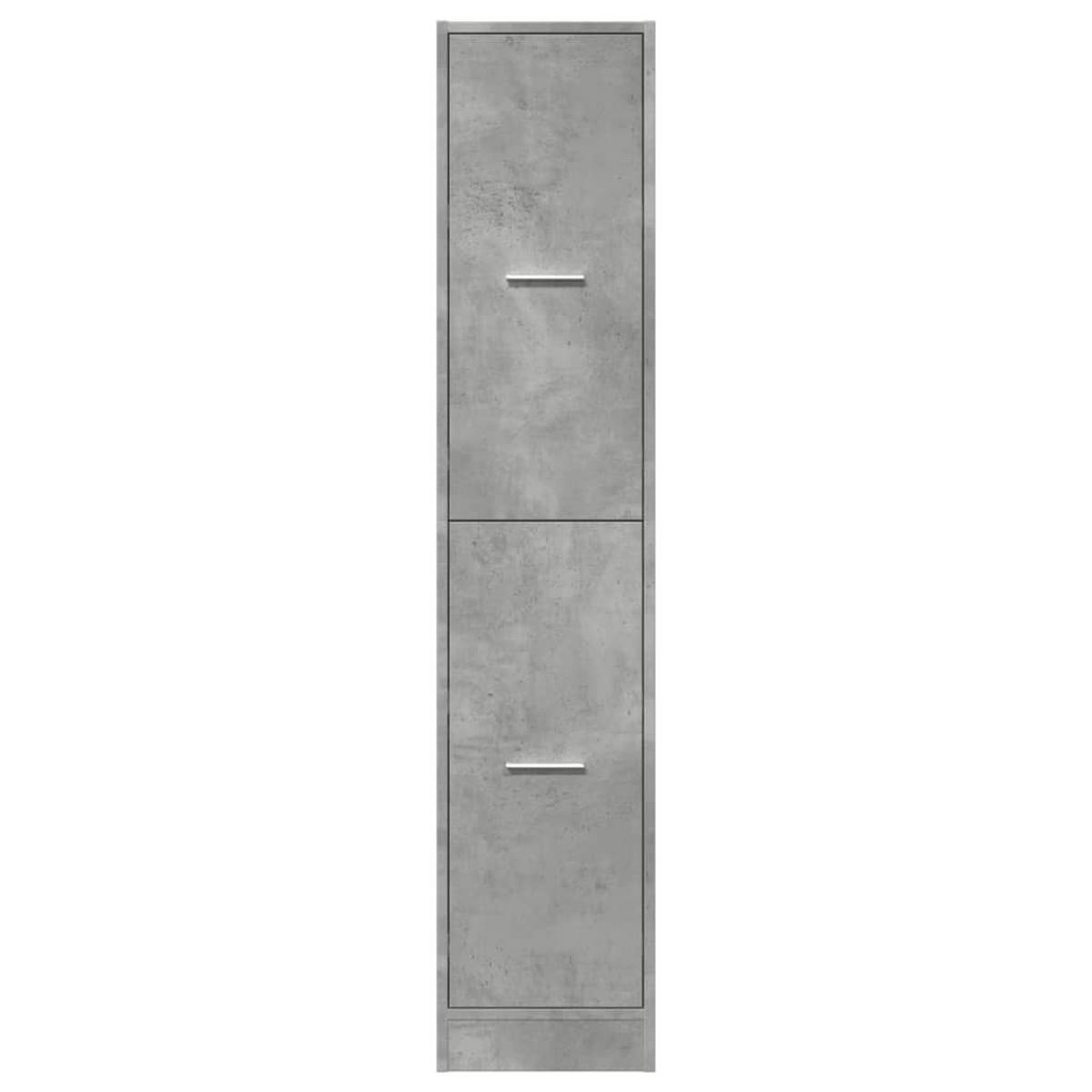 APOTHEKERSCHRANK Betongrau 30/41/144,5 Cm Holzwerkstoff - Grau, Holzwerkstoff (41/144.5/30cm) - vidaXL