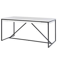 MULTIFUNKTIONSTISCH - Holzwerkstoff / Metall - Weiß, Holzwerkstoff/Metall (80/160/76cm) - home24