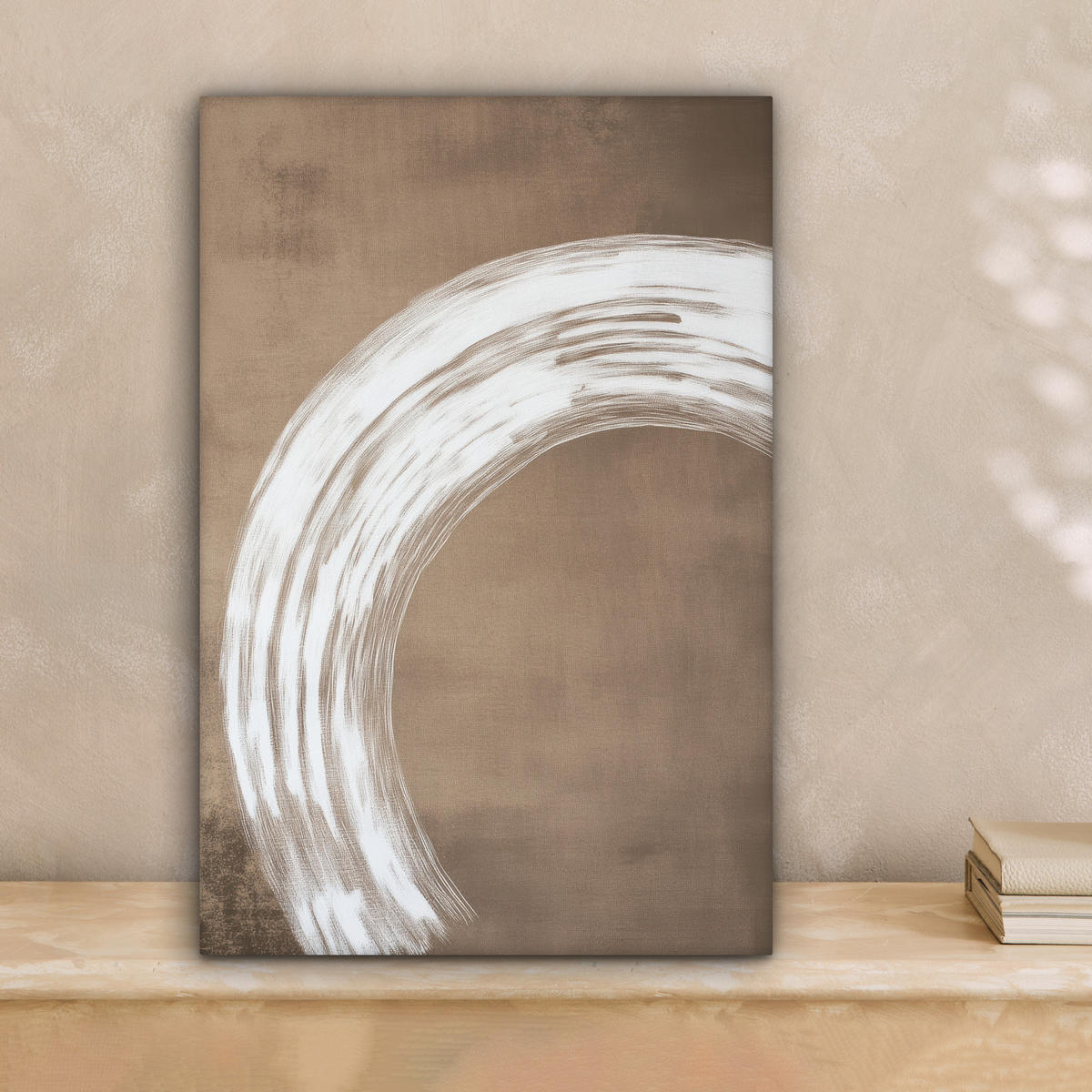 LEINWANDBILD Farbe - Braun - Japandi 20x30 cm - Kupferfarben, Textil (20/30cm) - MuchoWow