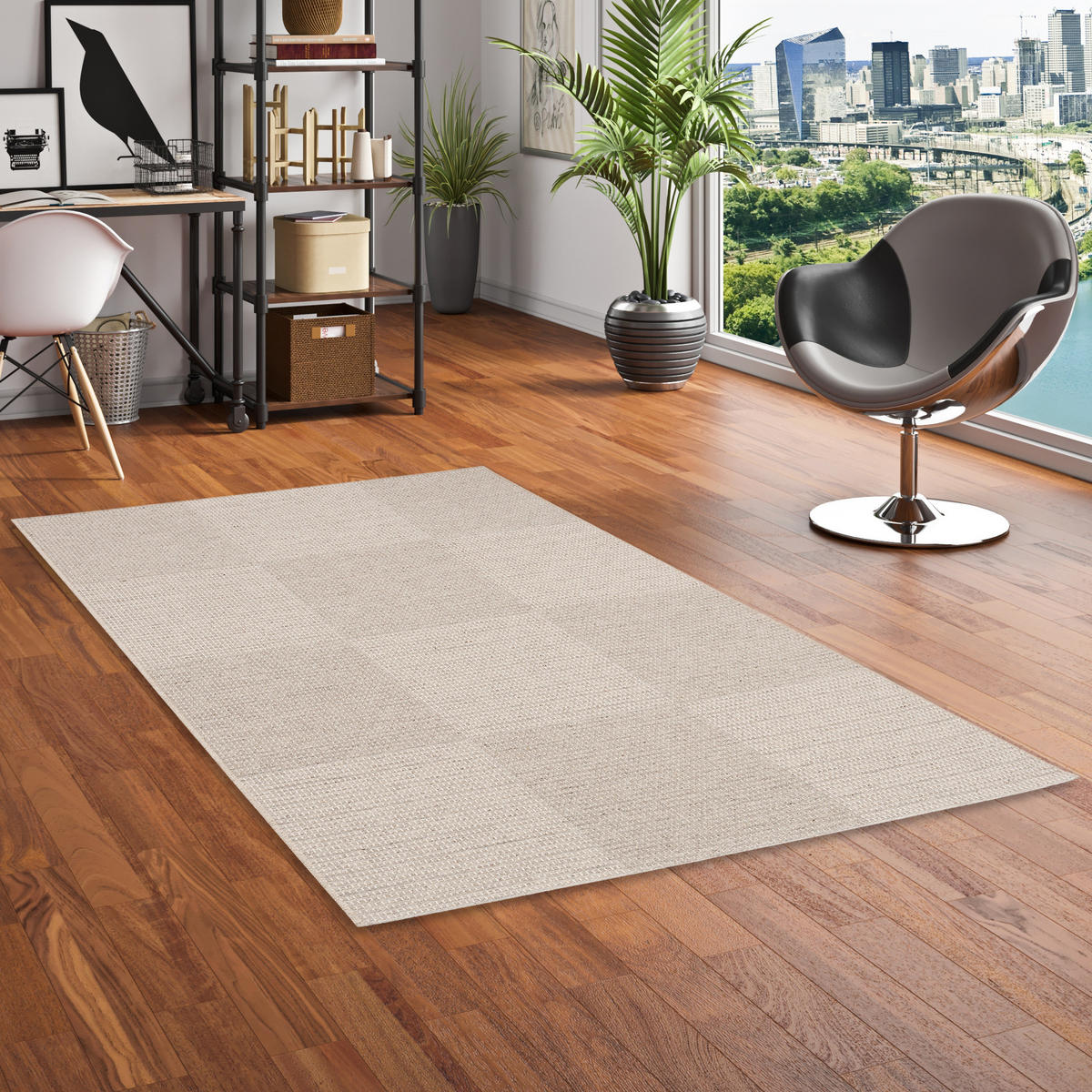 NATUR TEPPICH FLACHGEWEBE CASA KARO - Beige, Textil (80/150cm) - Pergamon