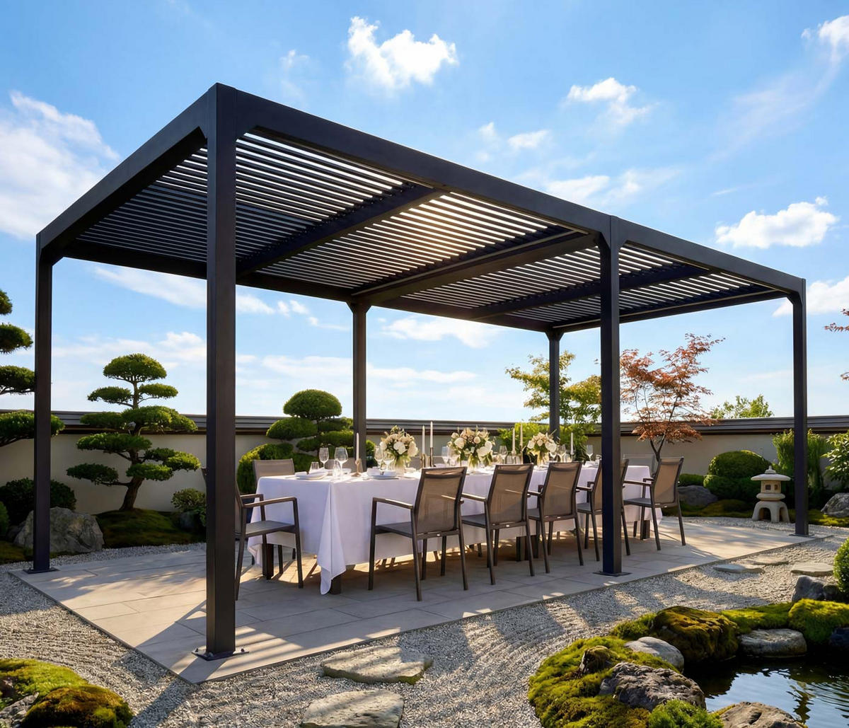 ALU PERGOLA Anthrazit - Anthrazit, Metall (590/224/306cm) - MCW