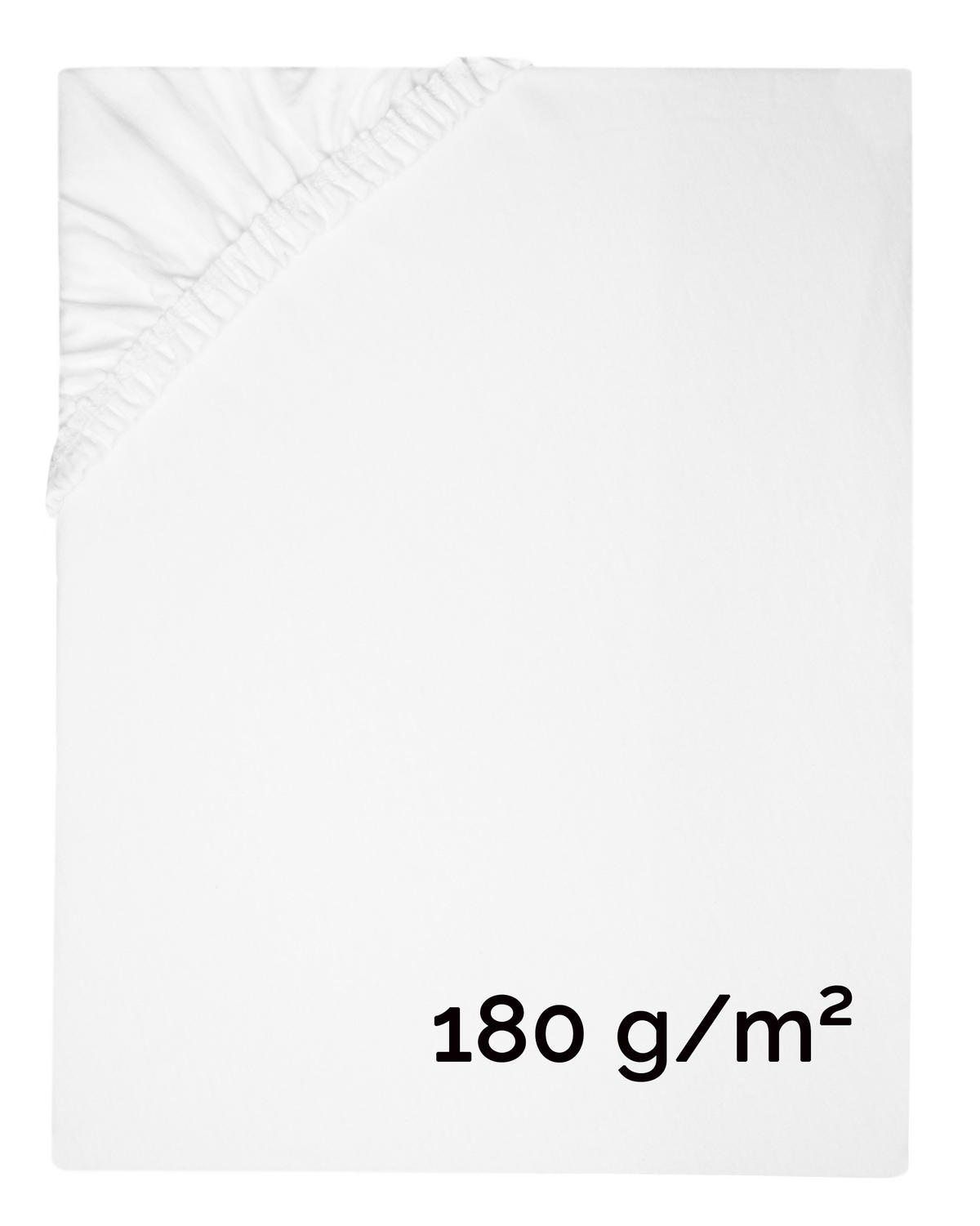 SPANNBETTLAKEN, 160x200 cm, 100% Baumwolle, Weiß - Weiß, Textil (160/200cm) - Zollner