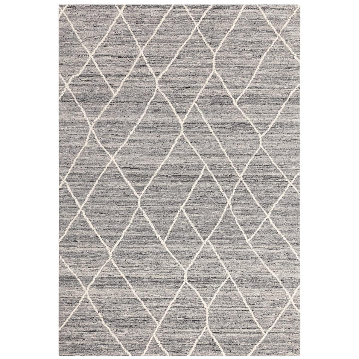 TEPPICH Moderner aus reiner Wolle YANA Grau 160 x 230 cm - Grau, Naturmaterialien (160/230cm) - Novatrend