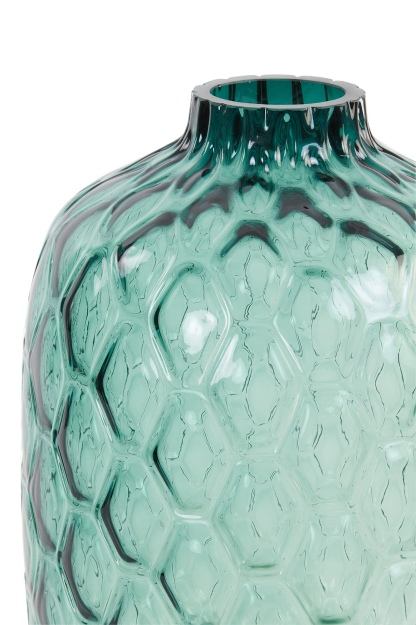 VASE Carino Blau Ø34/50 cm - Blau, Glas (34/50cm) - Light & Living