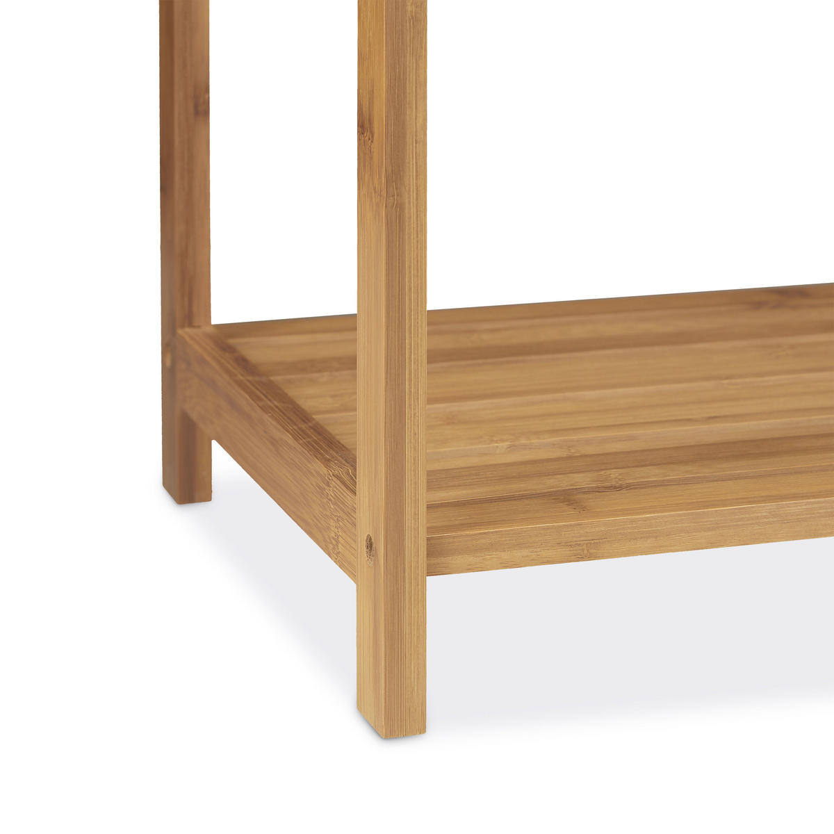 HANDTUCHHALTER - Hellbraun, Holz/Metall (51/85/31cm) - Relaxdays