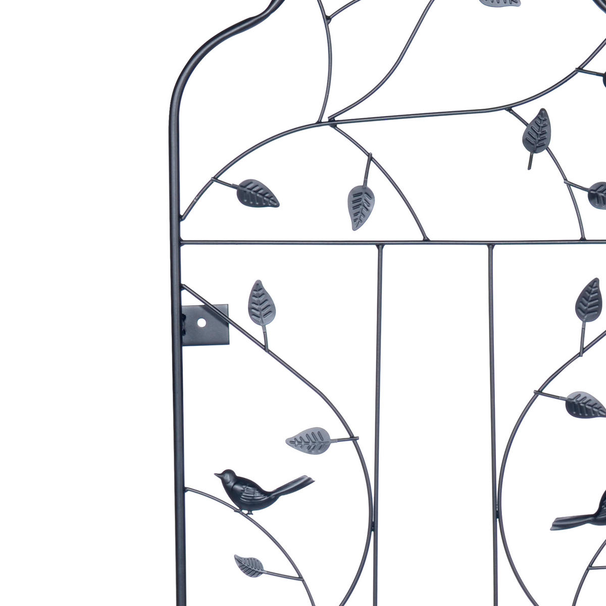 METALNA ogr. - crna, metal (38/110/1cm) - Relaxdays