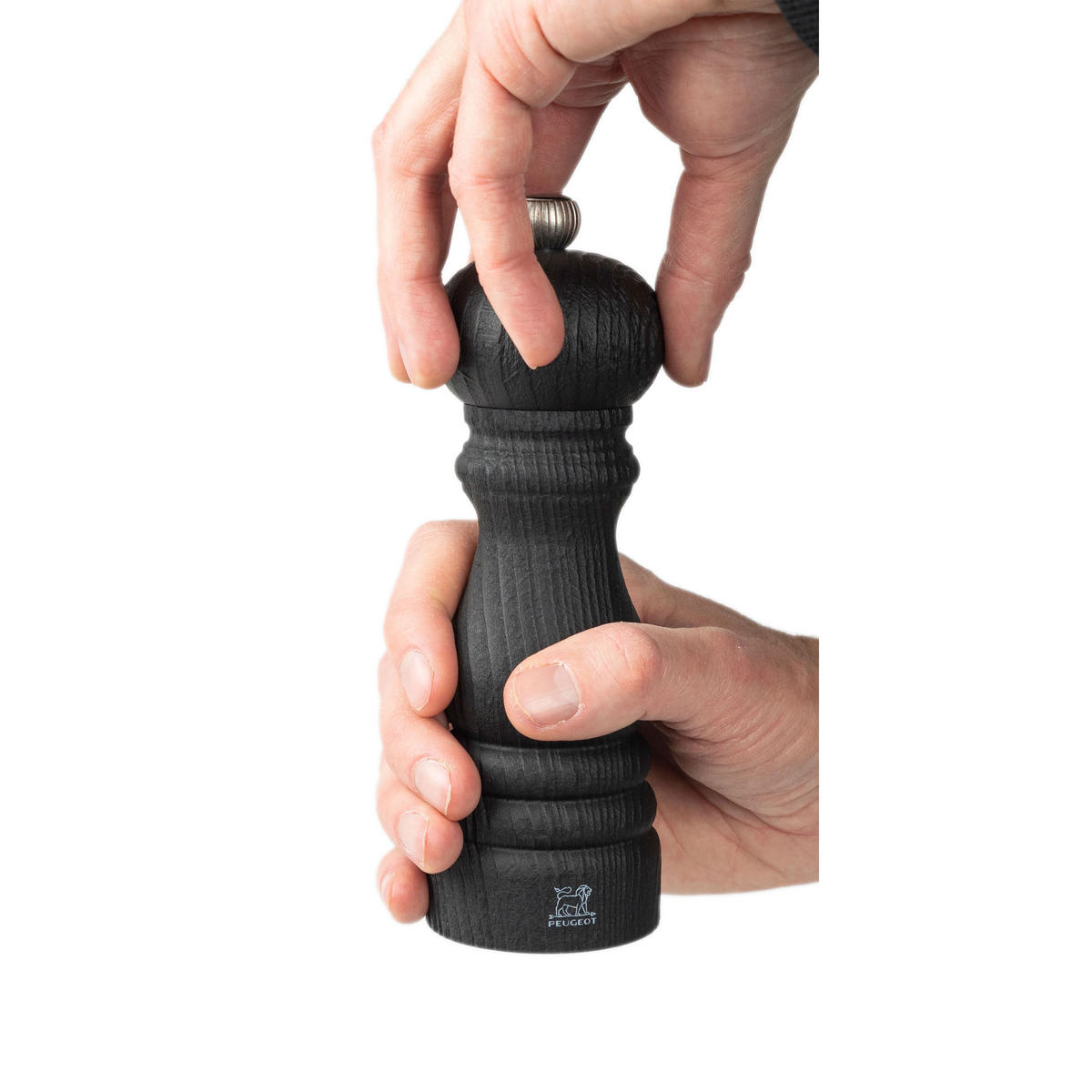 PFEFFERMÜHLE Paris Nature Black 18cm Buchenholz Stahlmahlwerk - Schwarz, Holz (5.9/18/5.9cm) - PEUGEOT