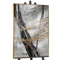GEMÄLDE Goldener Strich Schattenfugenrahmen Gold 120x80 cm - Goldfarben, Holz (120/80cm) - YS-art gallery