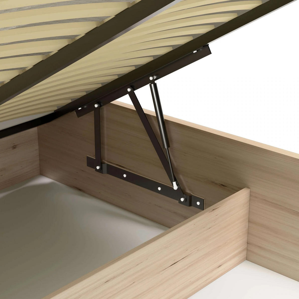 BETT CALI C-16 - Eiche Artisan, Holzwerkstoff - Meblini