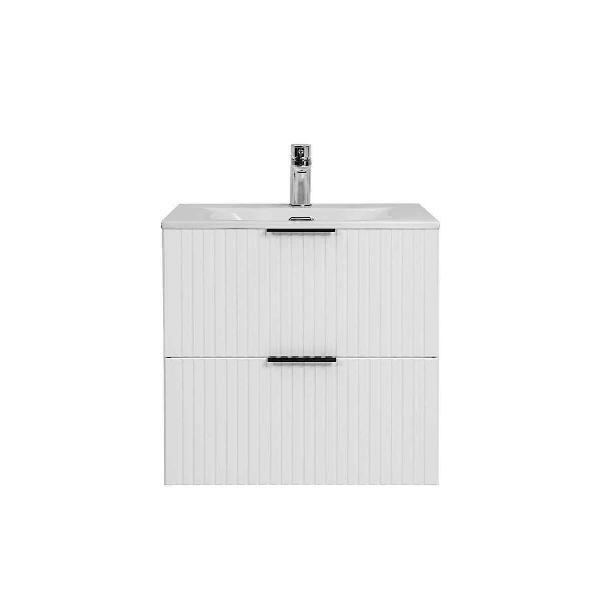 WASCHTISCH 60.2cm Adriel Weiß - Weiß, Holzwerkstoff (60.2/57/46cm) - Petits-meubles