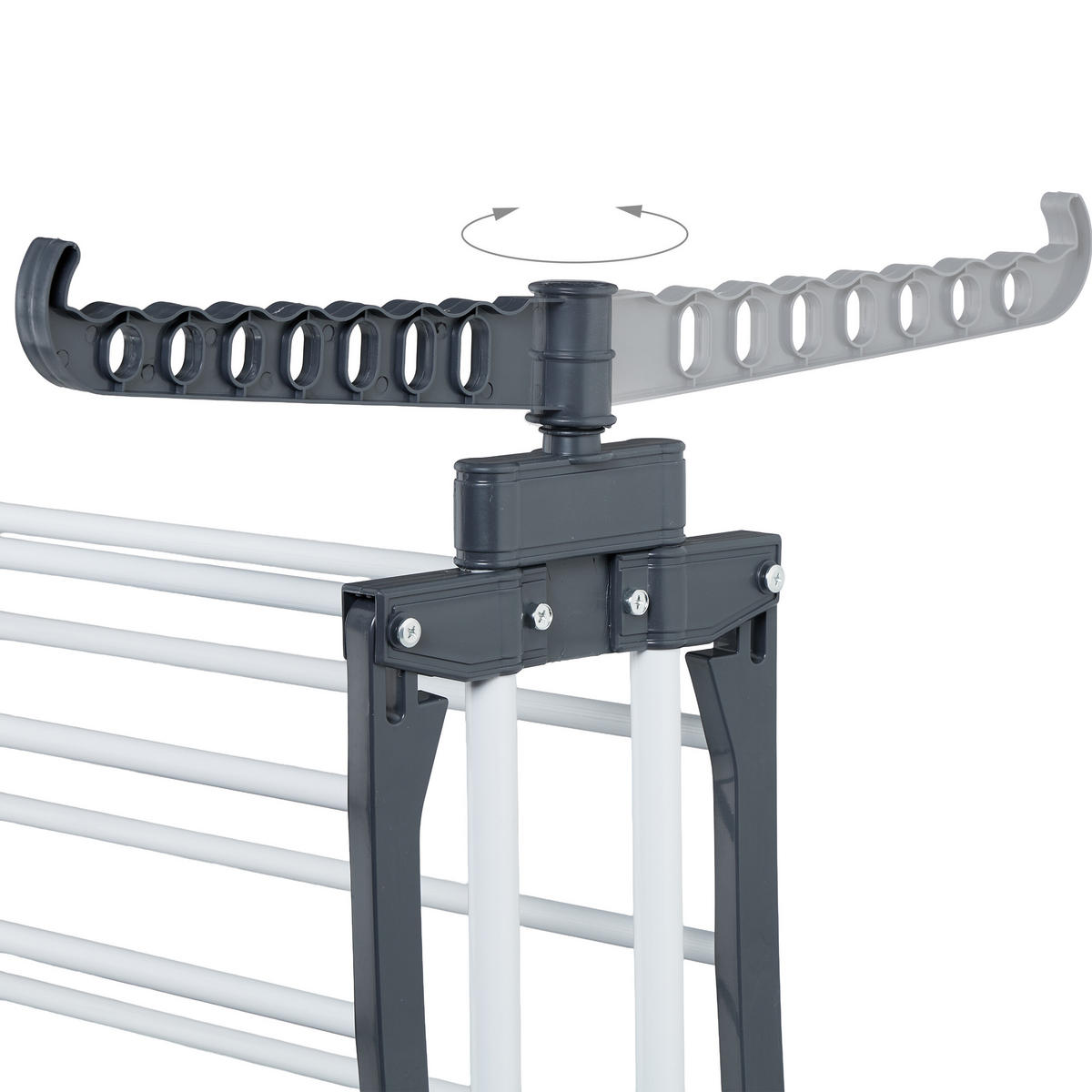 STOJAN na prádlo - viacfarebná, kov/plast (126/173/64cm) - Relaxdays