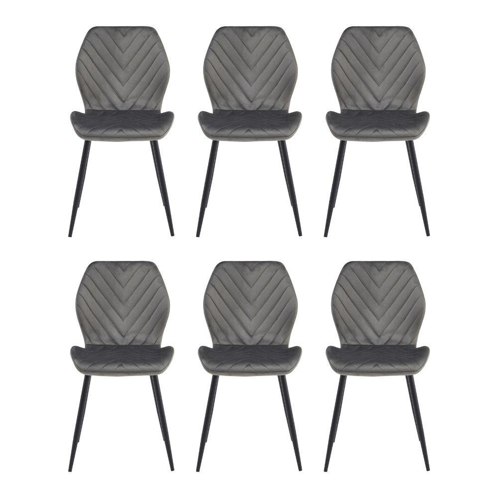 AN Furniture Store Stühle Dunkelgrau 48x86x41 cm