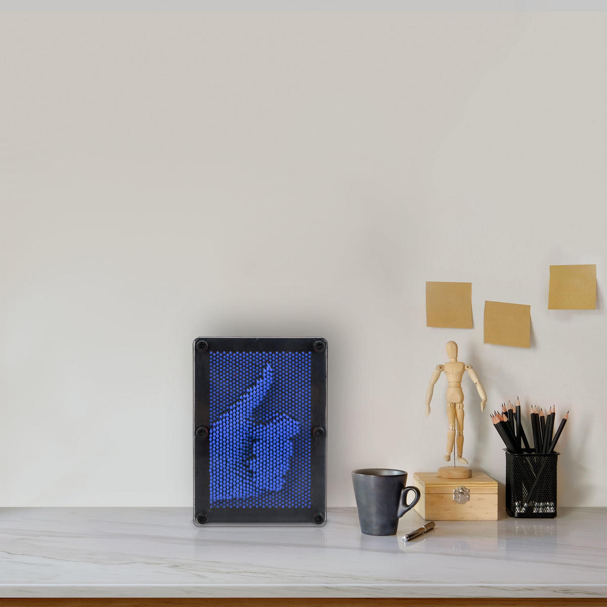 3D-NAGELBILD - Multicolor, Kunststoff (13/18/7.5cm) - Relaxdays