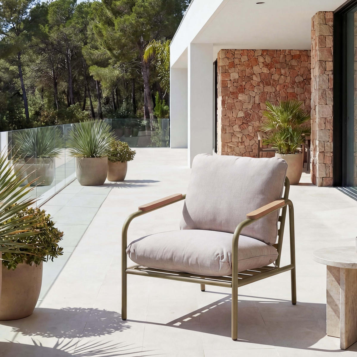 GARTENSESSEL Hellgrün Kein Set-Set - Hellgrün, Textil (68/81/88cm) - MCW