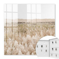 SCHLÜSSELBOX Weiß 30x30 cm – Türöffnung nach rechts - Wüstenharmonie - Beige, Metall (30/30/5cm) - TULUP
