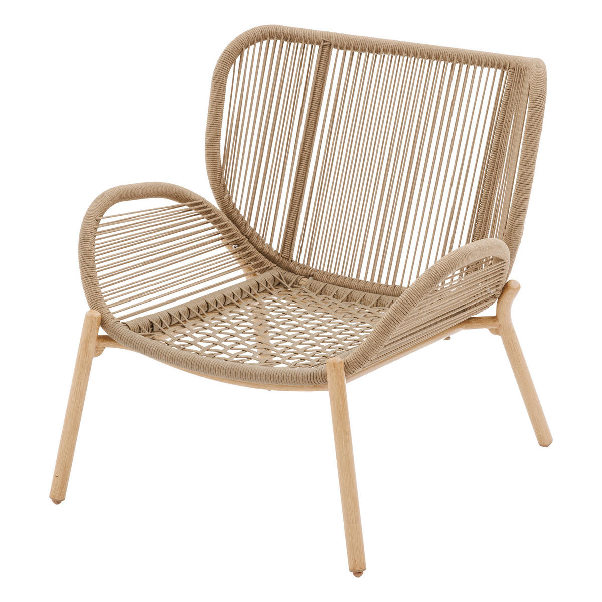 GARTENSTUHL Polyrattan Meloane - Braun, Metall (81/80/87cm)