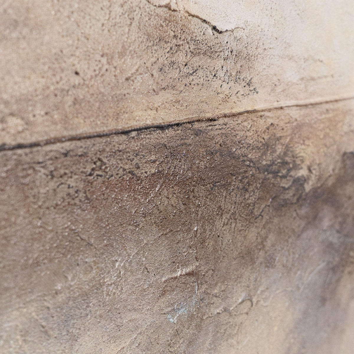 GEMÄLDE Horizontlinie Schattenfugenrahmen Beige 140x70 cm - Beige, Holz (140/70cm) - YS-art gallery