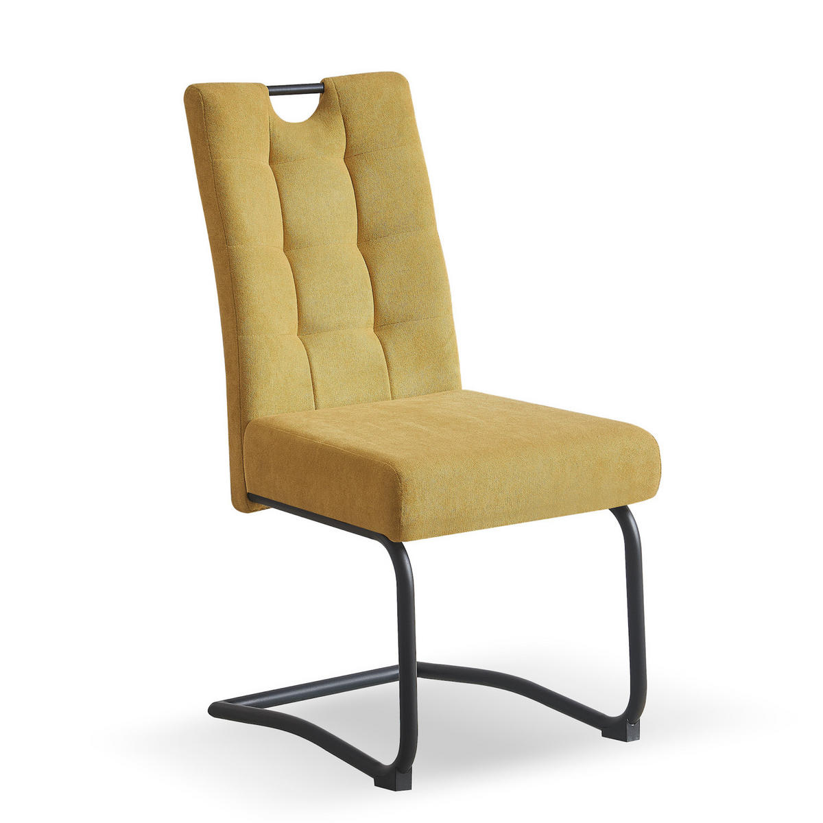 SCHWINGSTUHL SOFIA Gelb 2 Stück - Gelb, Textil/Metall (48/97/60cm) - B&D Home
