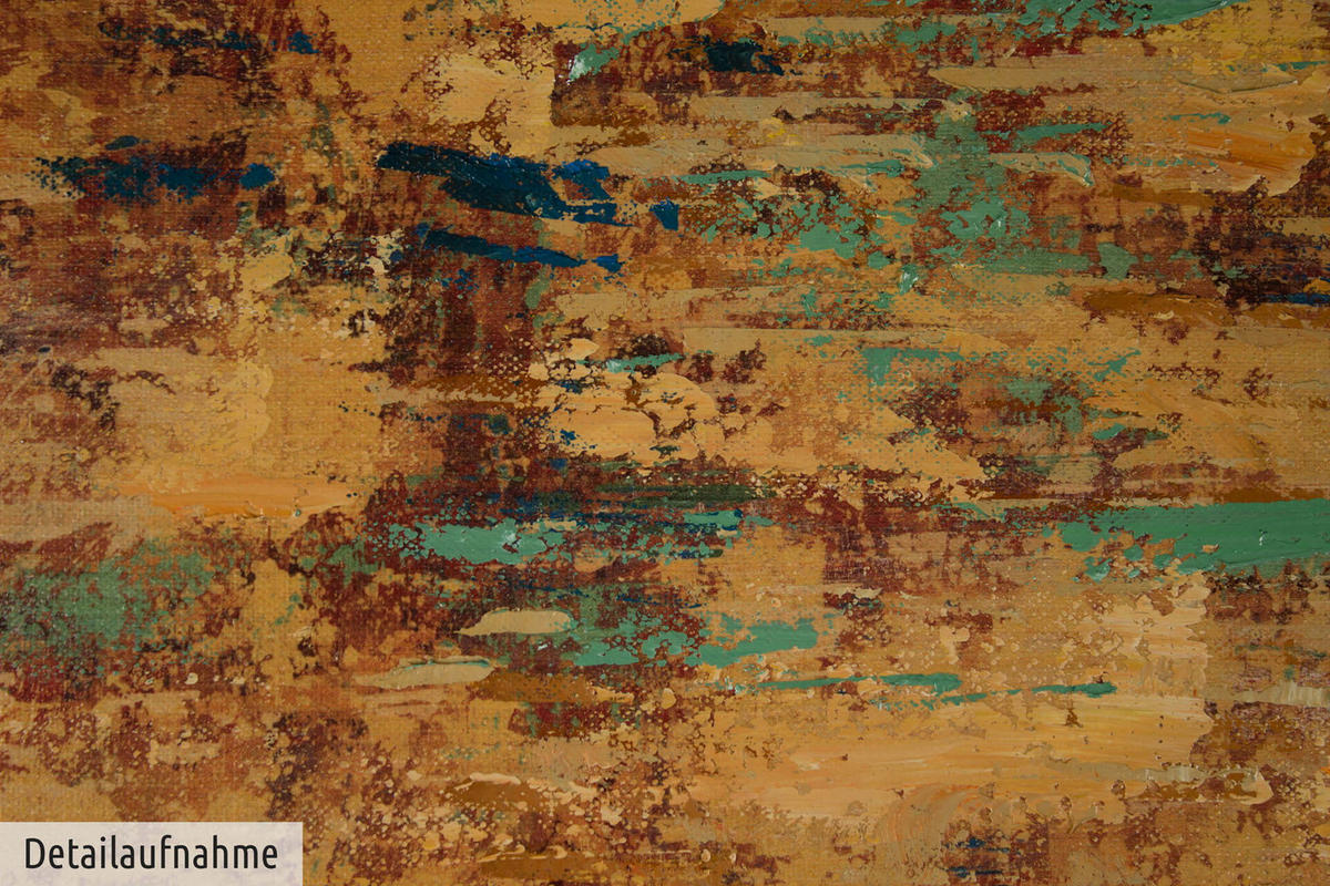 ÖLGEMÄLDE 80/80 cm - Braun, Holz/Textil (1.6/80cm) - KUNSTLOFT