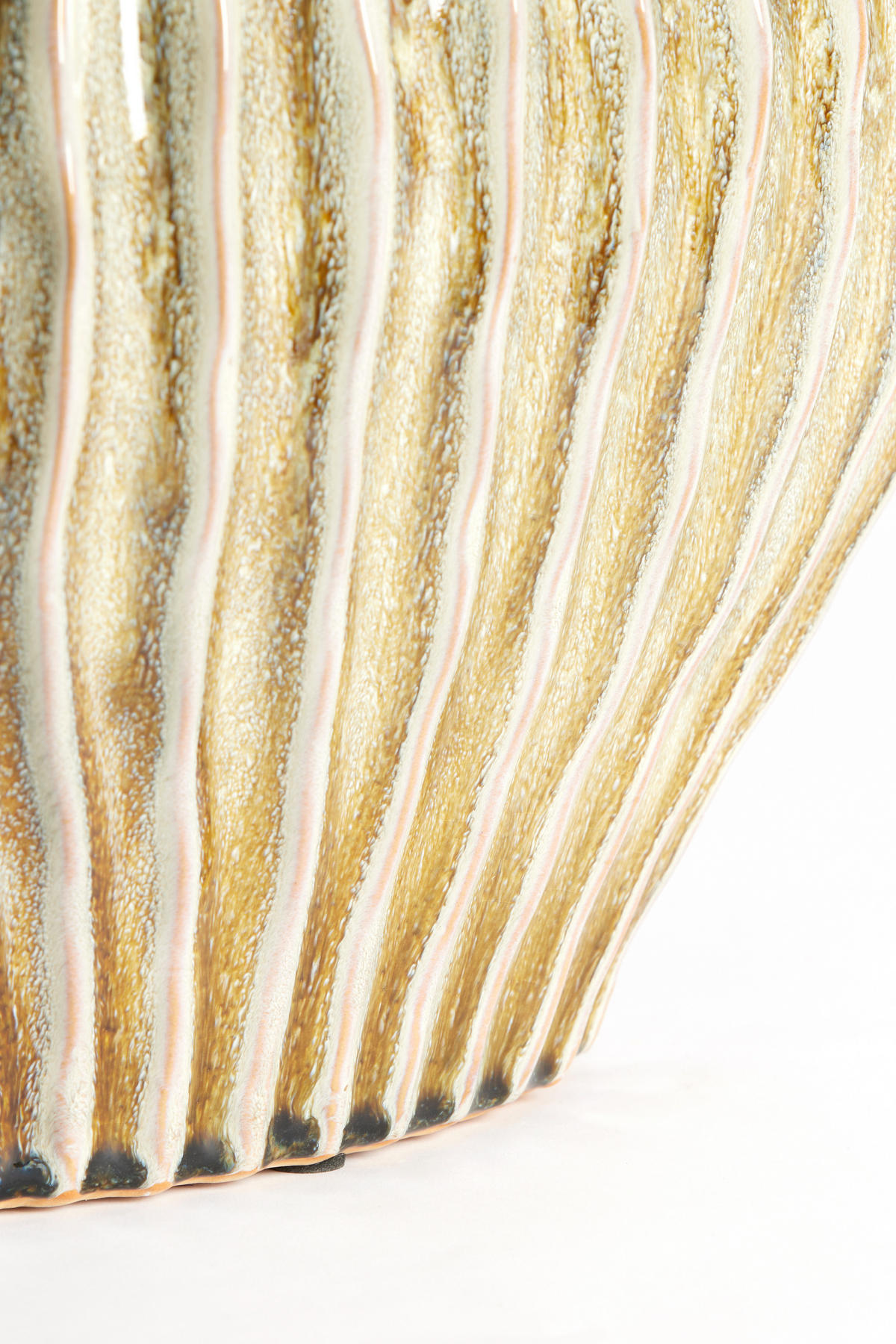 VAZE Lorito Grün 35/21/30 cm - Grün, Keramik (30cm) - Light & Living