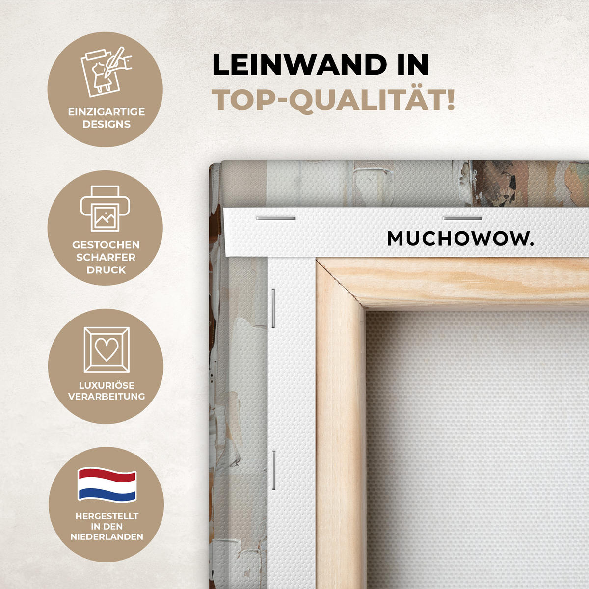 LEINWANDBILD Frau - Lackierung - Porträt - Modern Deko Wohnzimmer 20x30 cm - Altrosa, Textil (20/30cm) - MuchoWow