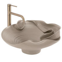 AUFSATZWASCHBECKEN Rea Hm-12 Handmade Art - Beige, Keramik (44/18/48cm) - REA
