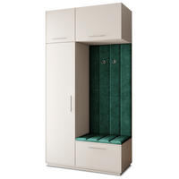 GARDEROBENSCHRANK REMA 120/240/60 cm Modern Garderobe-Set Kaschmir - Kaschmir/Grün, Holzwerkstoff (120/240/60cm) - MASSENO