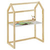 KINDERSCHREIBTISCH TINA - Naturfarben/Weiß, Holz (101/130/49cm) - IDIMEX