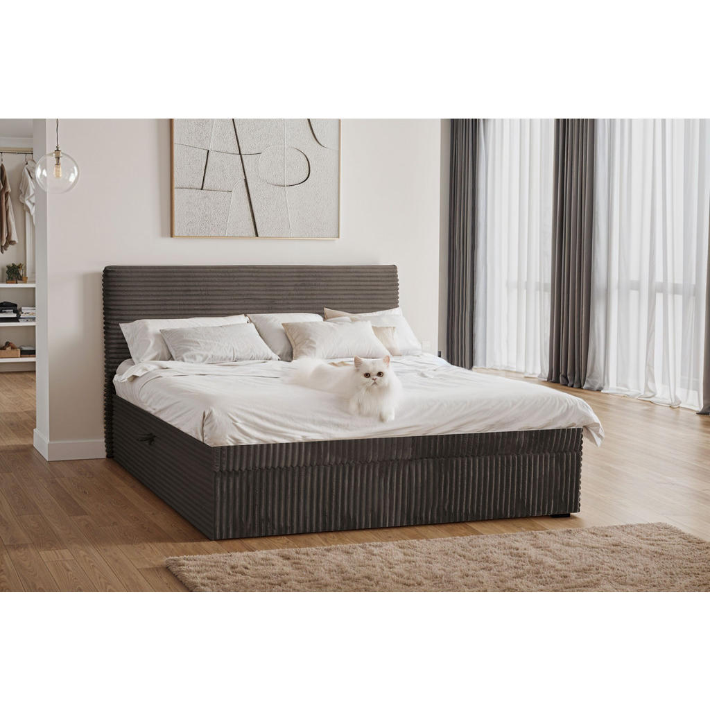 Thumbnail - Kaiser Möbel Boxbett, Braun, Textil, H3, Höhe ca. 20 cm, 120x200 cm, Schlafzimmer, Betten, Boxspringbetten