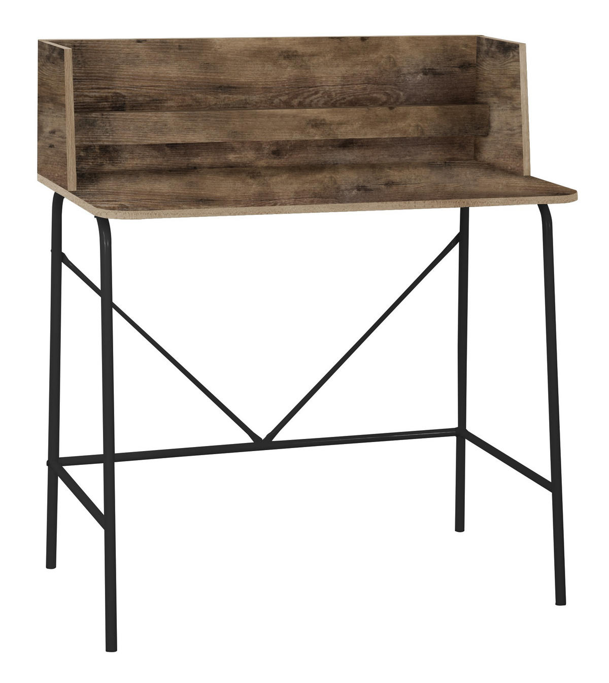 SCHREIBTISCH Rechteckig Braun 90 x 48 x 100 (cm) - Braun, Metall (48/90/100cm) - Nordlys