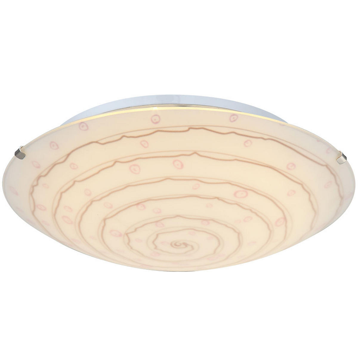 LED DECKENLEUCHTE Metall Weiß Opal - Weiß, Glas (30/30/10cm) - Globo Lighting