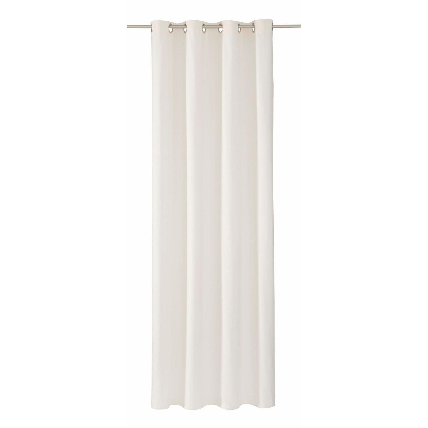 ÖSENVORHANG DOVE Blickdicht - Zwetschgefarben, Textil (140/0.5/245cm) - Tom Tailor