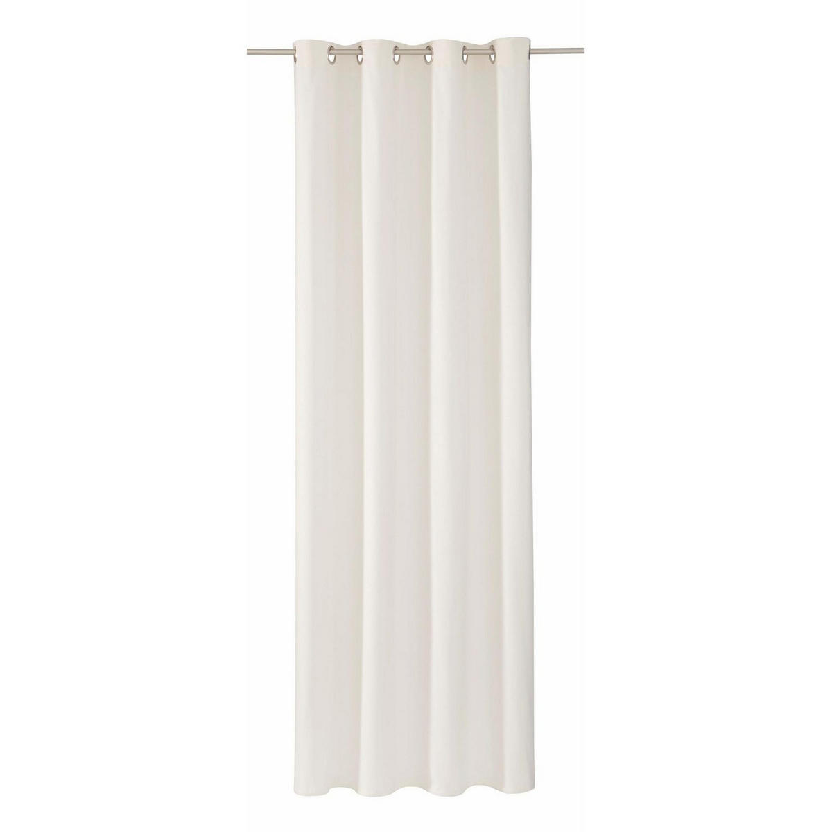 ÖSENVORHANG DOVE Blickdicht - Zwetschgefarben, Textil (140/0.5/245cm) - Tom Tailor