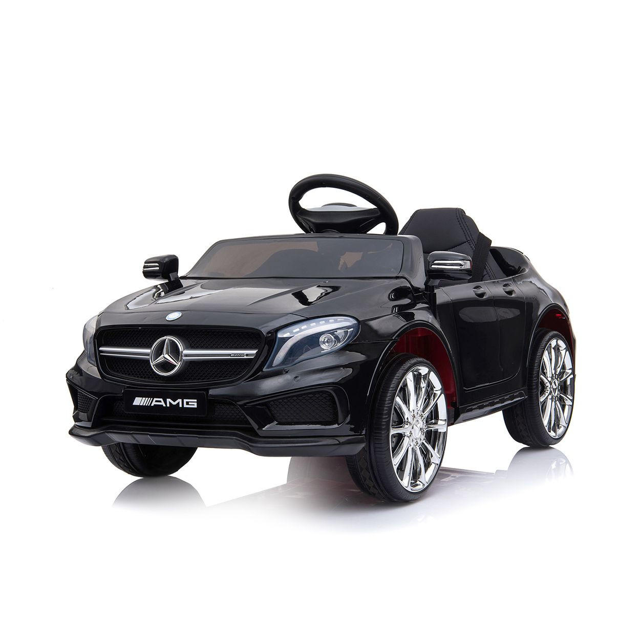 ELEKTROAUTO Mercedes Benz GLA45 schwarz Fernbedienung, EVA-Reifen, MP3 - Schwarz, Kunststoff (101/62/50cm) - Chipolino