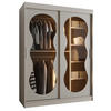 SCHWEBETÜRENSCHRANK 200/150/62 2-türig - Kaschmir, Holz (150/200/62cm) - Abiks Möbel