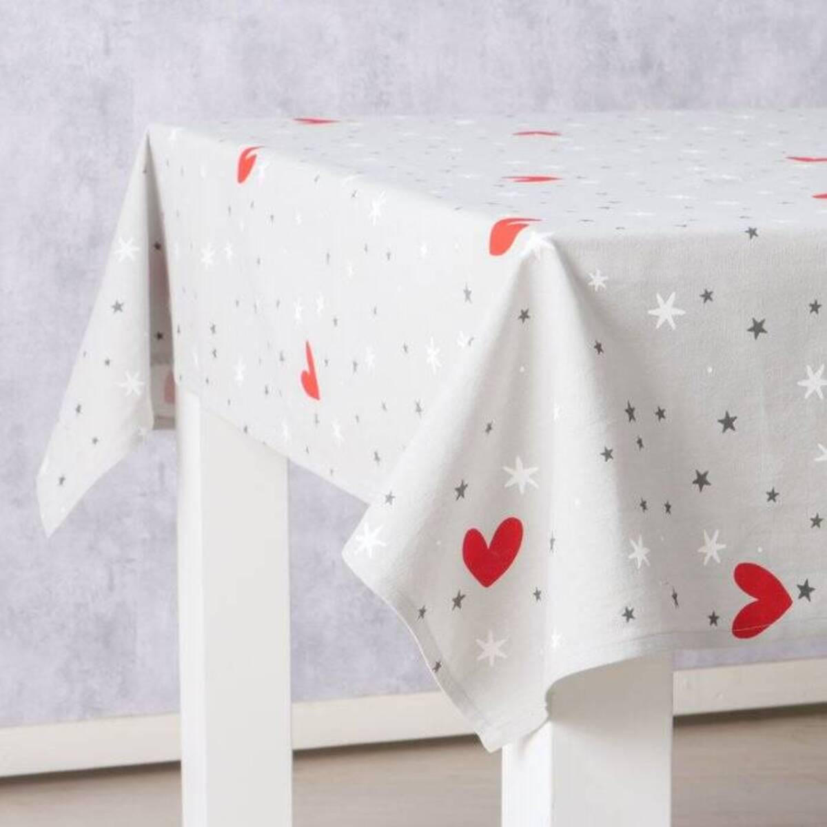 TISCHDECKE Anella 140/180 cm - Grau, Naturmaterialien (140/1/180cm) - Boltze Home