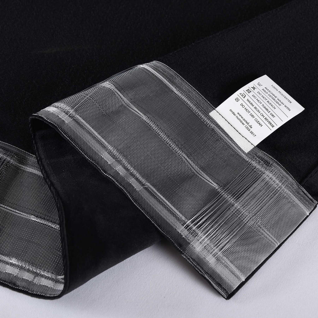 Thumbnail - Gardinenbox Vorhang, Schwarz, Textil, 135x280 cm, Oeko-Tex® Standard 100, Wohntextilien, Gardinen & Vorhänge, Fertiggard...