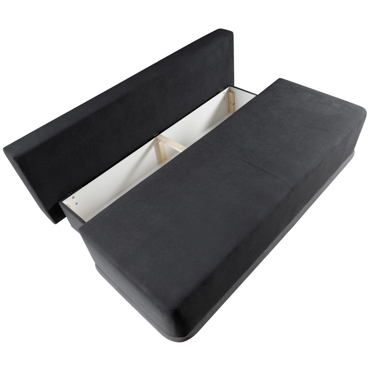 ROZKLÁDACÍ pohovka Bento 3místná s funkcí spaní, šedá - šedá, textil (200/93/98cm) - Beautysofa