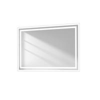 BADSPIEGEL mit Power-Off-Memory-Funktion Beleuchtung 70/50/3,5 cm - Weiß, Glas (50/3.5/70cm) - EMKE