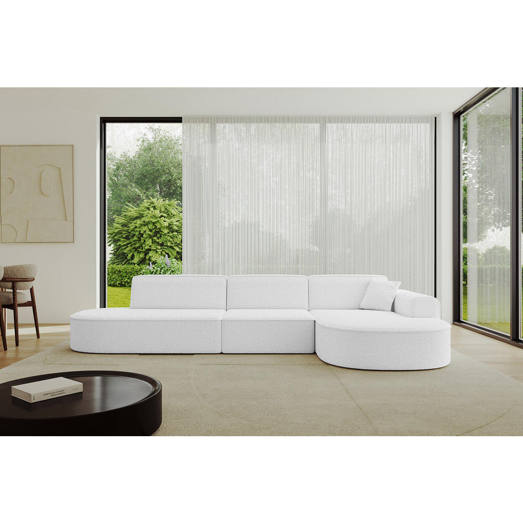 Thumbnail - Altdecor Ecksofa, Weiß, Textil, 4-Sitzer, 317x163 cm, Wohnzimmer, Sofas & Couches, Wohnlandschaften, Ecksofas