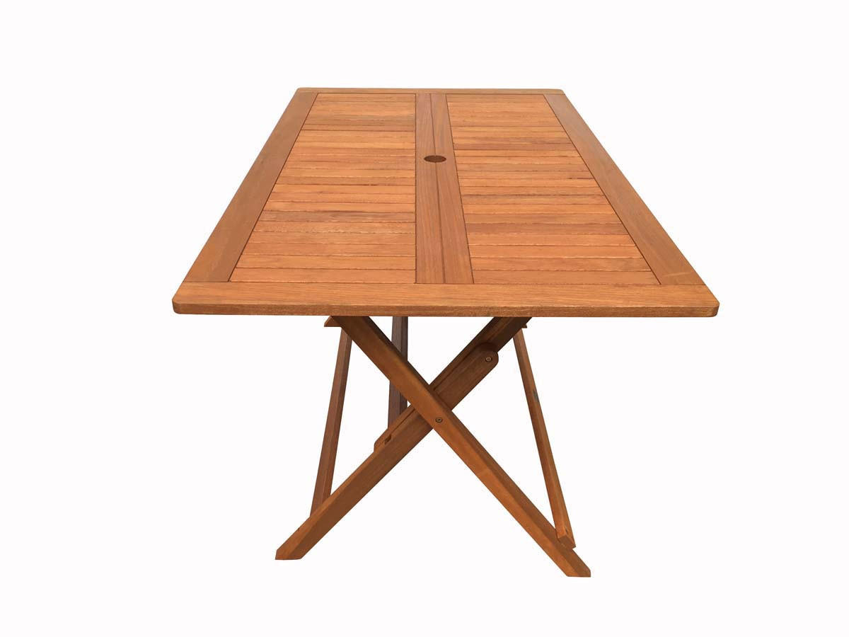 GARTENTISCH hong kong - Hellbraun, Holz (135/80/74cm) - Habitat Garten