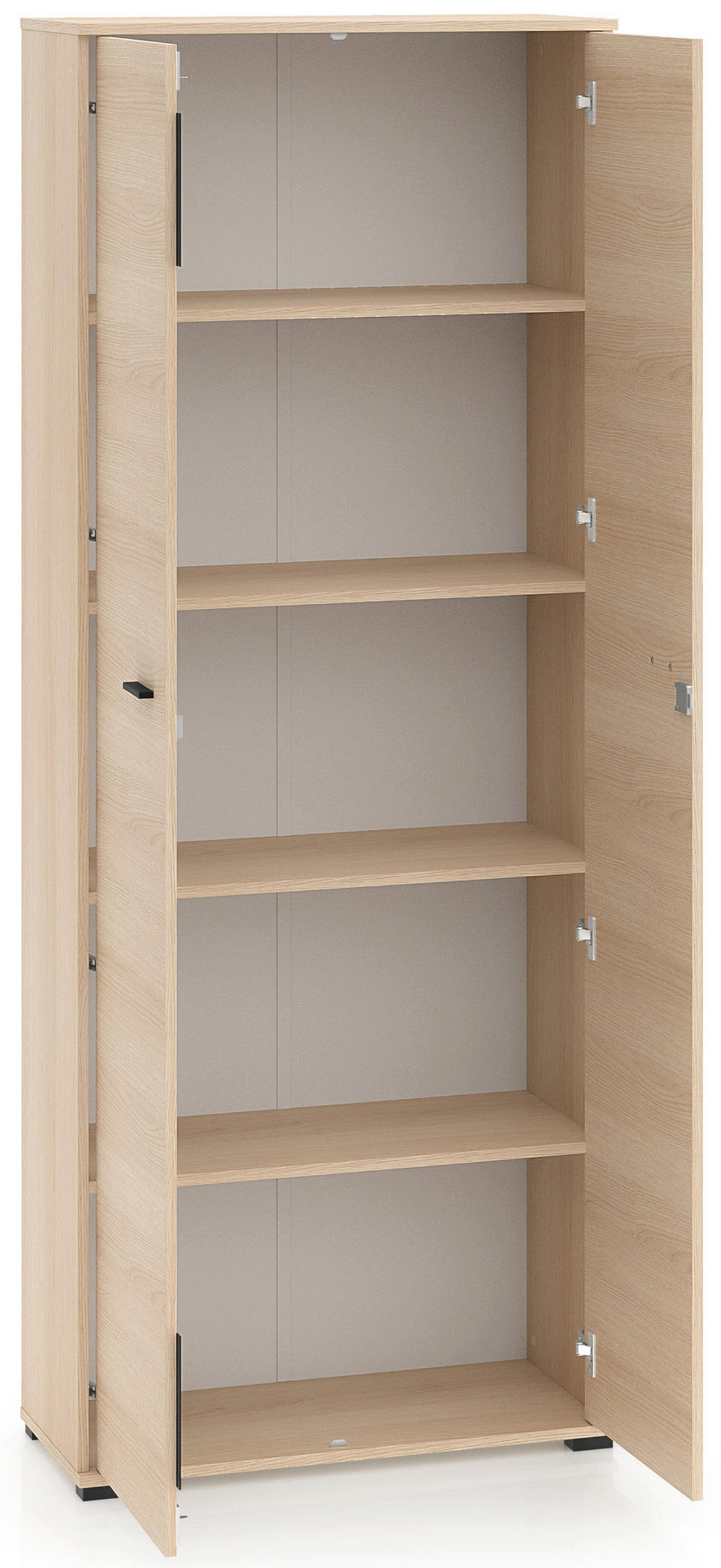 ŠATNÍ skříň Odelis, dub, 79 cm - černá/béžová, kompozitní dřevo/plast (33.7/2/203cm) - Selsey