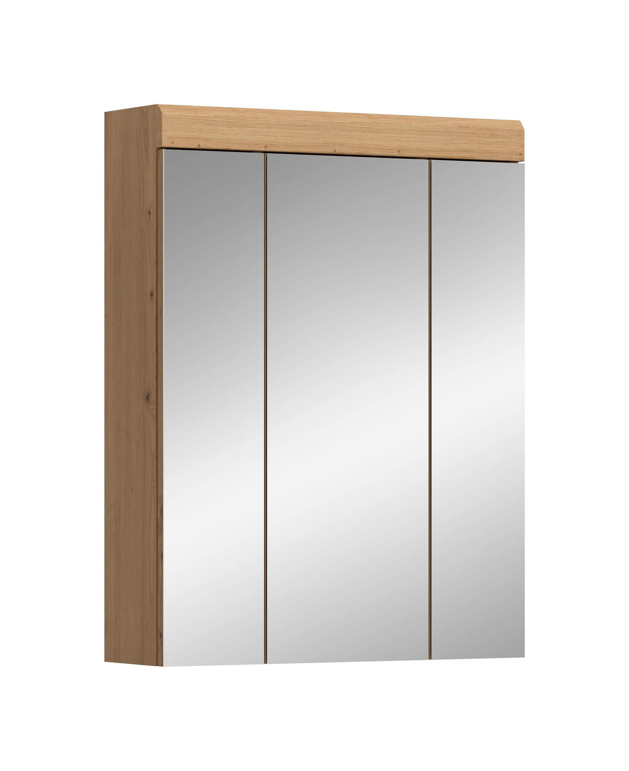 SPIEGELSCHRANK Scout Bad in Artisan Eiche Nachbildung und Salbei Nachbildung B/H/T: 60x79x18 cm - Eiche Artisan, Holzwerkstoff (60/79/18cm)