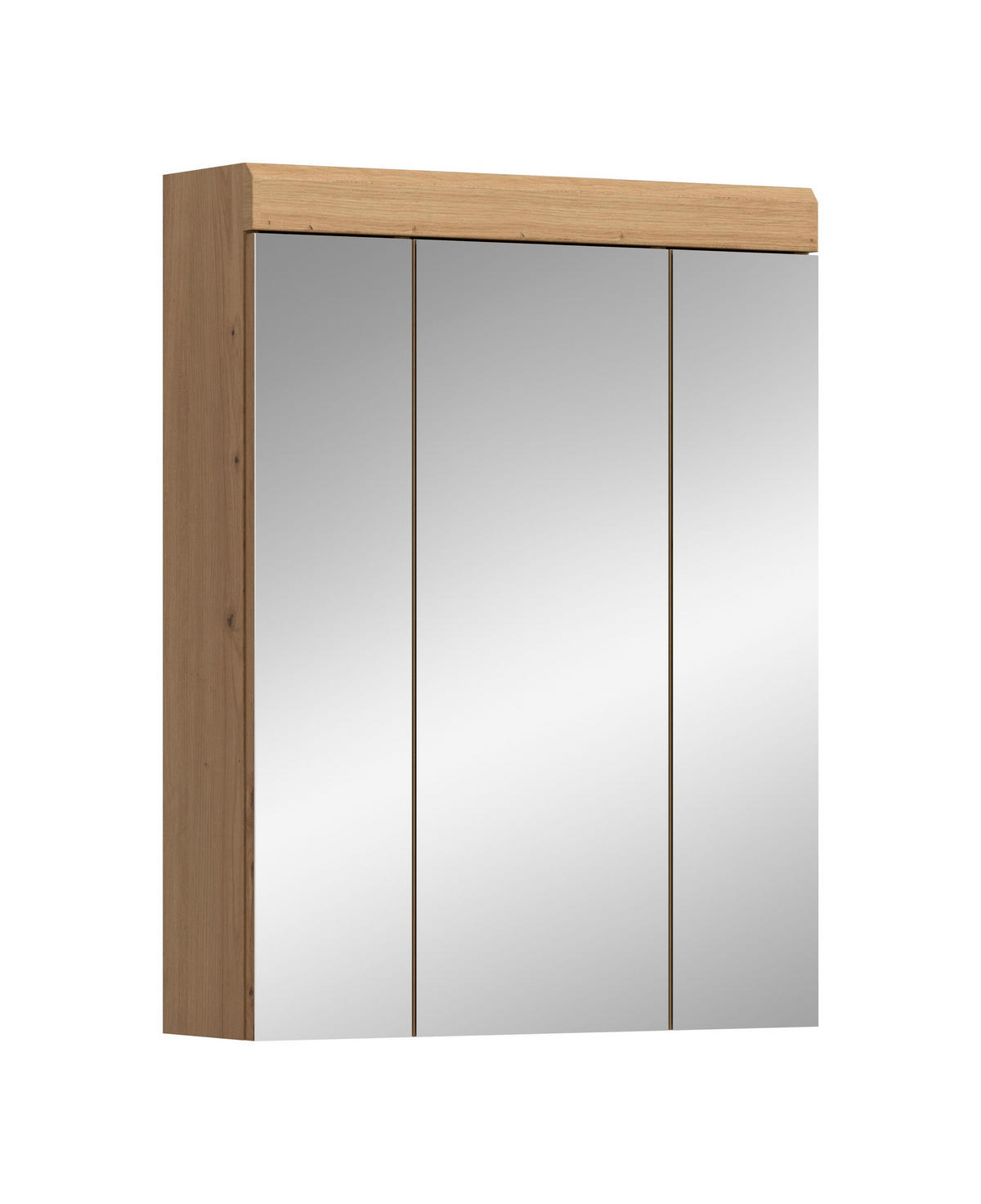 SPIEGELSCHRANK Scout Bad in Artisan Eiche Nachbildung und Salbei Nachbildung B/H/T: 60x79x18 cm - Eiche Artisan, Holzwerkstoff (60/79/18cm)