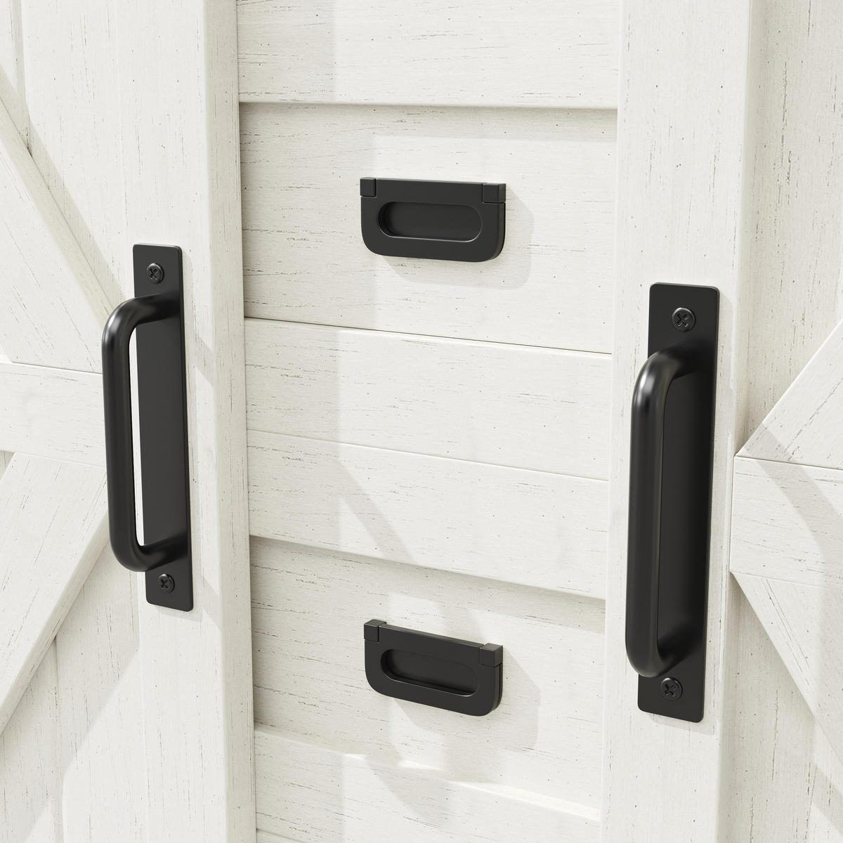 KÜCHENSCHRANK aus MDF 115x40x174,7 cm Weiß mit LED-Beleuchtung, Schiebetüren und Schubladen - Weiß, Holzwerkstoff (115/174.7/40cm) - IVMEU